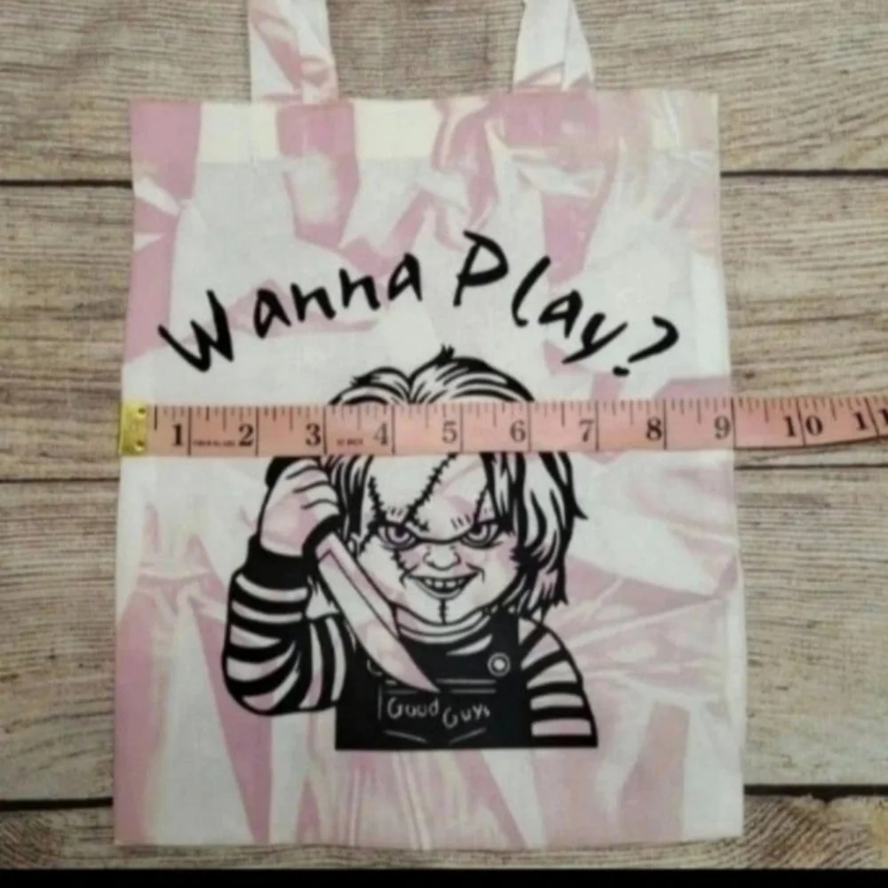 Chucky horror Halloween small tote trick Or treat bag